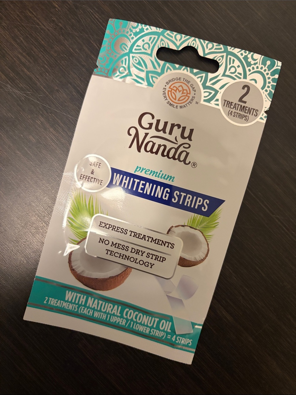Premium Teeth Whitening Strips with Coconut Oil